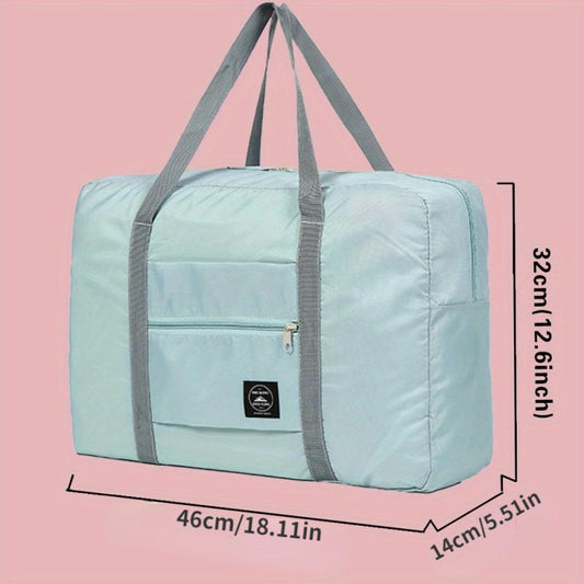 Portable Travel Duffle Bag Zipper Large Capacity Luggage Bag