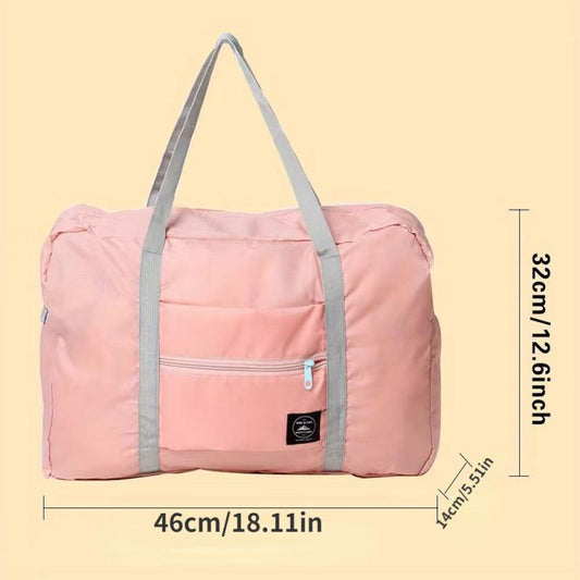 Portable Travel Duffle Bag Zipper Large Capacity Luggage Bag