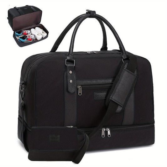Portable Duffle Bag Large Capacity Multifunctional Polyester Weekender Bag