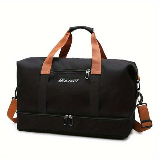 Large Capacity Carry On Tote Storage Pouch Nylon Lightweight Luggage Bag