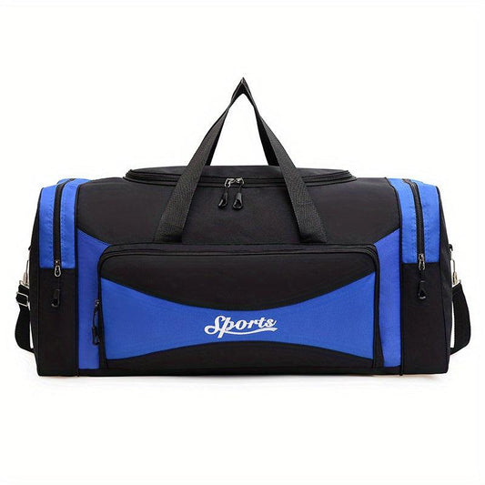 Large Capacity Duffle Bag Nylon Lightweight Luggage Bag With Shoe Compartment