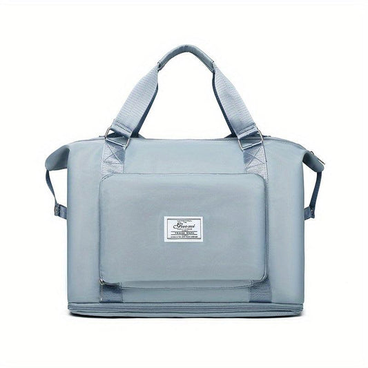 Large Capacity Travel Bag Expandable Foldable Dry Wet Separation Sports Bag