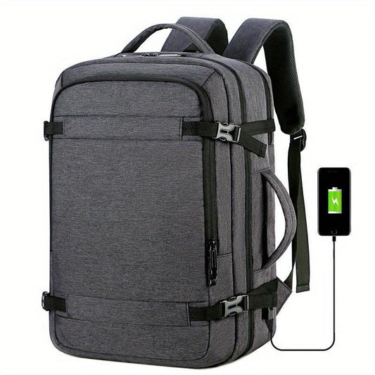 Large Capacity Travel Laptop Backpack USB Charging Waterproof Bag