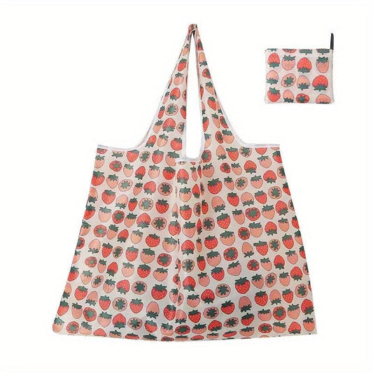 Large Cartoon Foldable Portable Shopping Bag Large Capacity