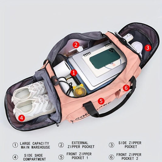 Large Capacity Travel Luggage Bag Portable Sports Handbag