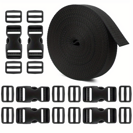 Adjustable Release Buckles Webbing Straps Set