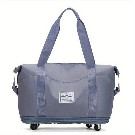 Expandable Travel Duffle Bag Large Capacity Luggage Bag With Wheels