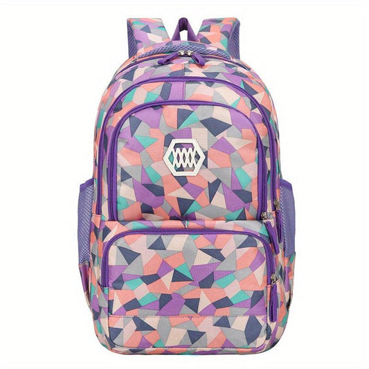 Large Capacity Zipper Backpack & Lunch Bag Combo for School and Travel
