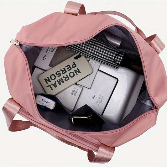 Foldable Canvas Travel Bag Lightweight Storage Luggage Bag