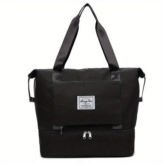 Foldable Canvas Travel Bag Lightweight Storage Luggage Bag