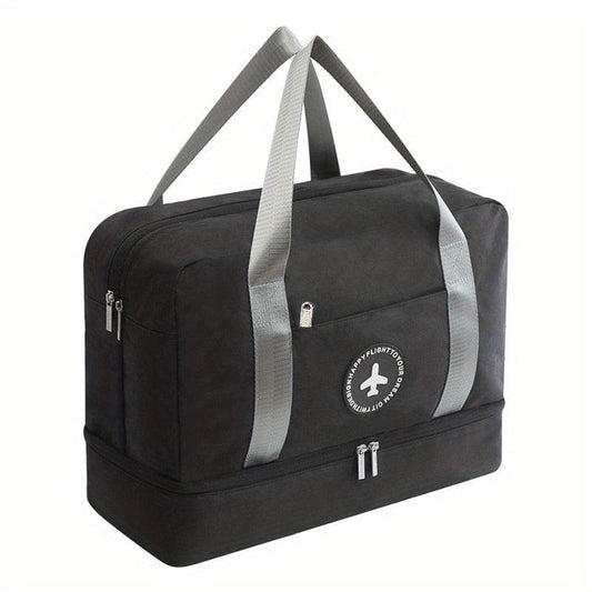 Large Capacity Lightweight Sports Zipper Travel Bag with Shoes Separation
