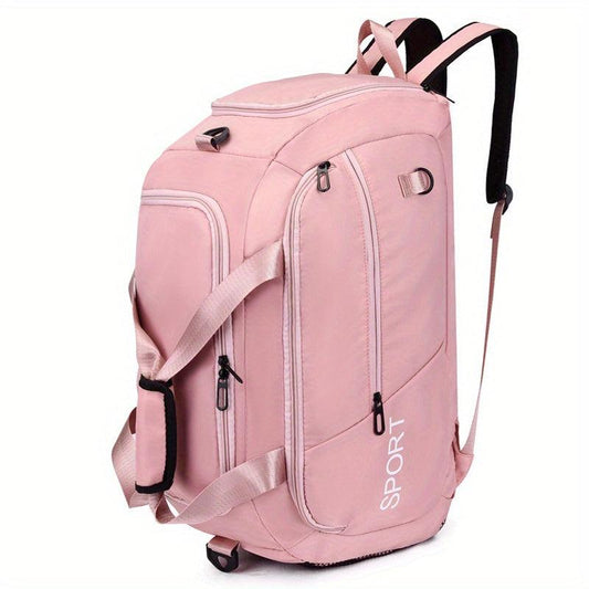 Large Capacity Duffle Backpack Lightweight Luggage Bag With Shoe Compartment