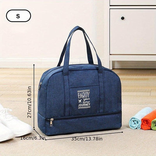 Large Capacity Weekender Tote Bag Lightweight Dacron Gym Storage Bag