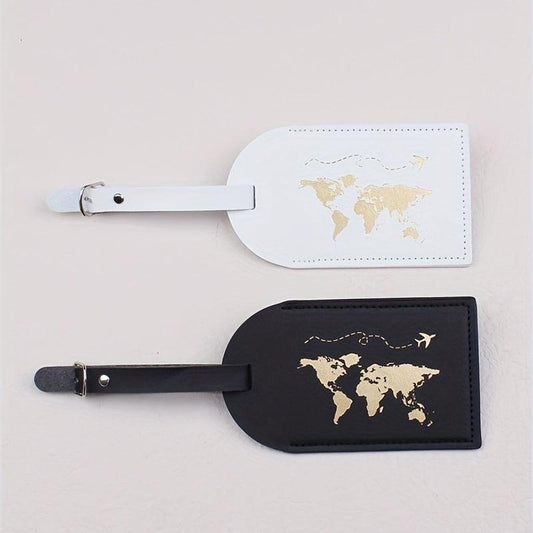 2pcs Map Travel Luggage Tags
