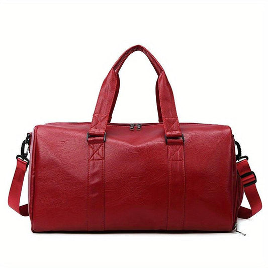 Large Capacity Fitness Zipper Bag Solid Sports Handbag