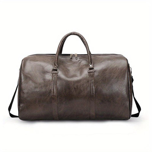 Vintage Large Capacity Duffle Gym Bag Weekender Overnight Travel Luggage