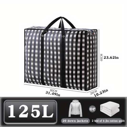 1PC Travel Luggage Bag Non-woven Printed Clothes Quilt Storage Handbag