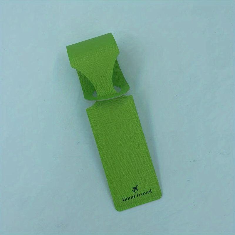 1pc Travel PU Leather Luggage Tag Baggage Boarding Tag