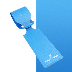 1pc Travel PU Leather Luggage Tag Baggage Boarding Tag