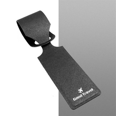 1pc Travel PU Leather Luggage Tag Baggage Boarding Tag