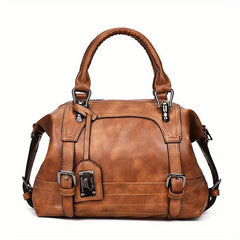 Retro Style Shoulder Bag with Removable Strap