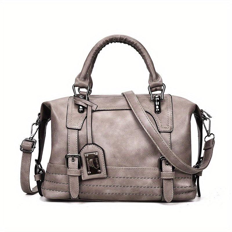 Retro Style Shoulder Bag with Removable Strap