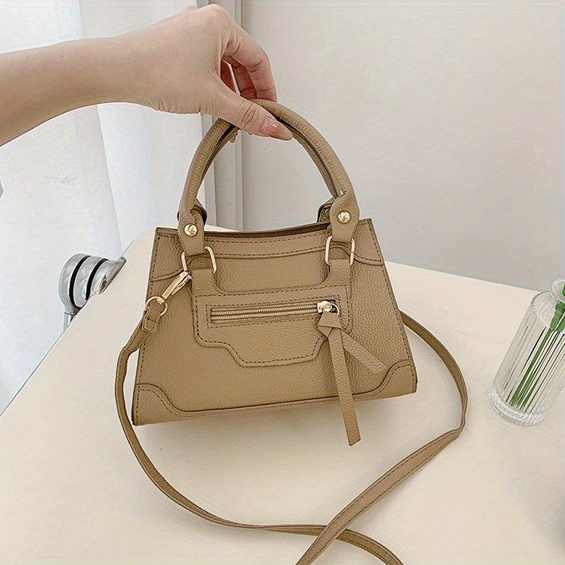 Minimalist Stylish Satchel Bag Solid Shoulder Bag Women's Crossbody