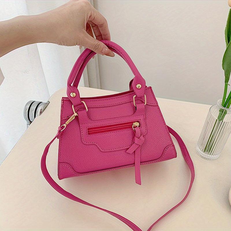 Minimalist Stylish Satchel Bag Solid Shoulder Bag Women's Crossbody