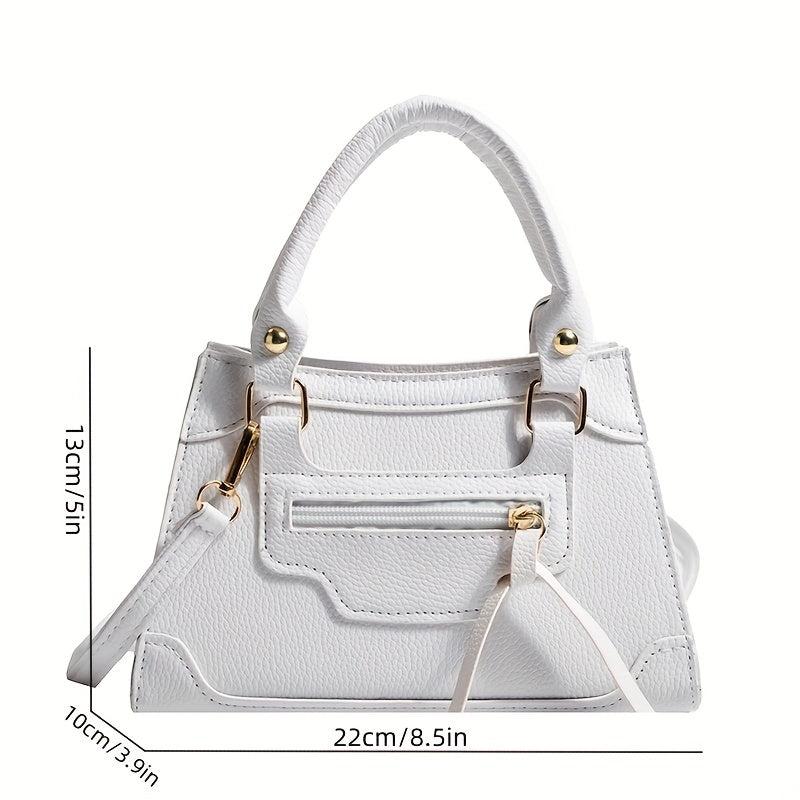 Minimalist Stylish Satchel Bag Solid Shoulder Bag Women's Crossbody