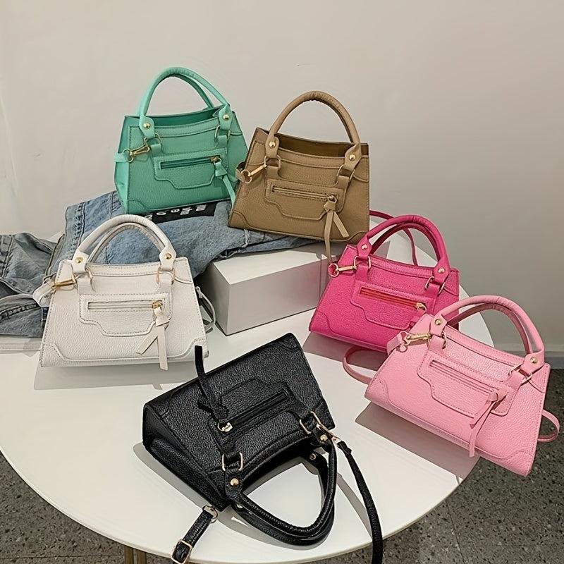 Minimalist Stylish Satchel Bag Solid Shoulder Bag Women's Crossbody