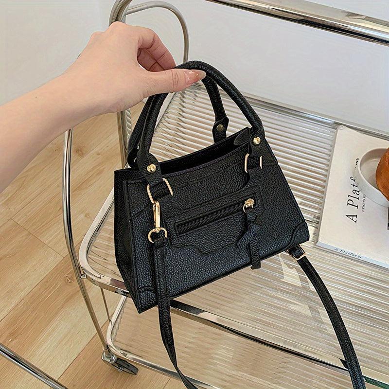 Minimalist Stylish Satchel Bag Solid Shoulder Bag Women's Crossbody