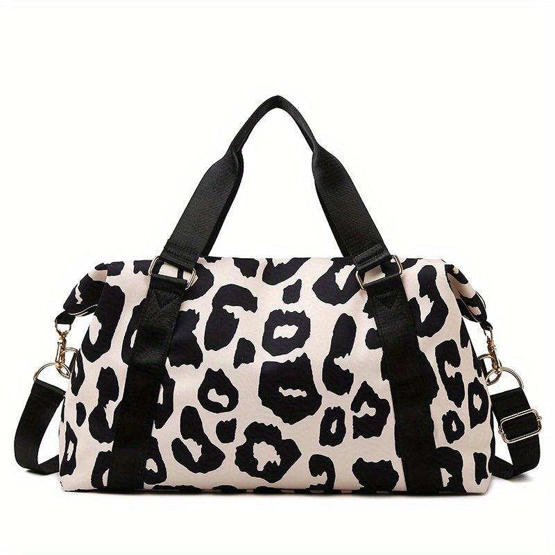 Cow Print Travel Duffle Bag Gym Weekender & Overnight Bag