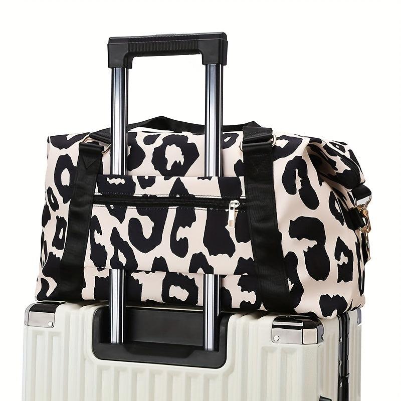 Cow Print Travel Duffle Bag Gym Weekender & Overnight Bag