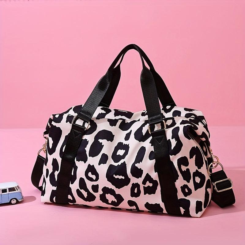 Cow Print Travel Duffle Bag Gym Weekender & Overnight Bag