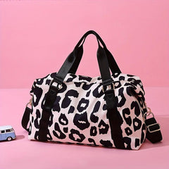 Cow Print Travel Duffle Bag Gym Weekender & Overnight Bag