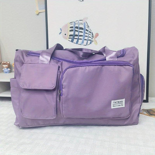 Large Capacity Weekender Travel Bag - Dry/Wet Separation Gym Duffle Bag