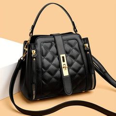 Argyle Quilted Handbag Crossbody Bag Satchel Purse