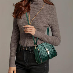 Argyle Quilted Handbag Crossbody Bag Satchel Purse