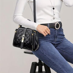 Argyle Quilted Handbag Crossbody Bag Satchel Purse
