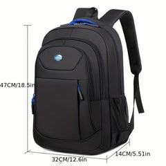 Large Capacity Laptop Backpack Nylon Durable Lightweight School Travel Bag