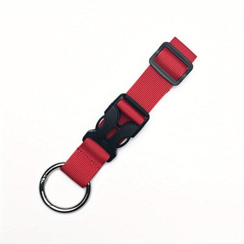 Adjustable Nylon Luggage Belt w/ Spring Clip - Travel Bag Strap