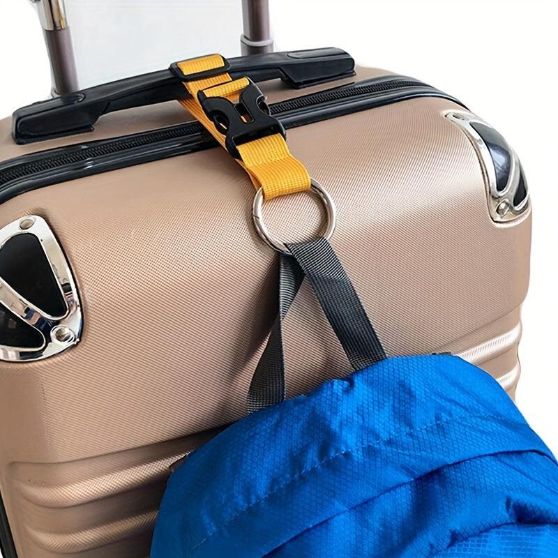 Adjustable Nylon Luggage Belt w/ Spring Clip - Travel Bag Strap