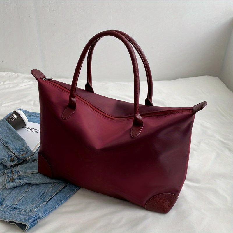 Large Capacity Colorblock Storage Shoulder Bag Duffle Bag