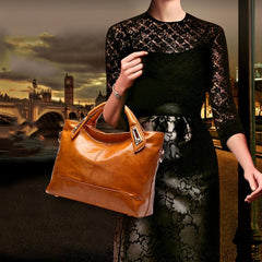 Large Capacity Shoulder Bag Women's Faux Leather Handbag