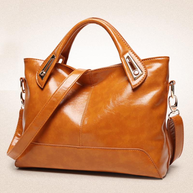 Large Capacity Shoulder Bag Women's Faux Leather Handbag