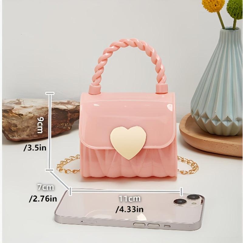 Metal Chain Crossbody Satchel Bag Lipstick Bag Handbag