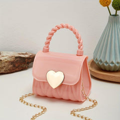 Metal Chain Crossbody Satchel Bag Lipstick Bag Handbag