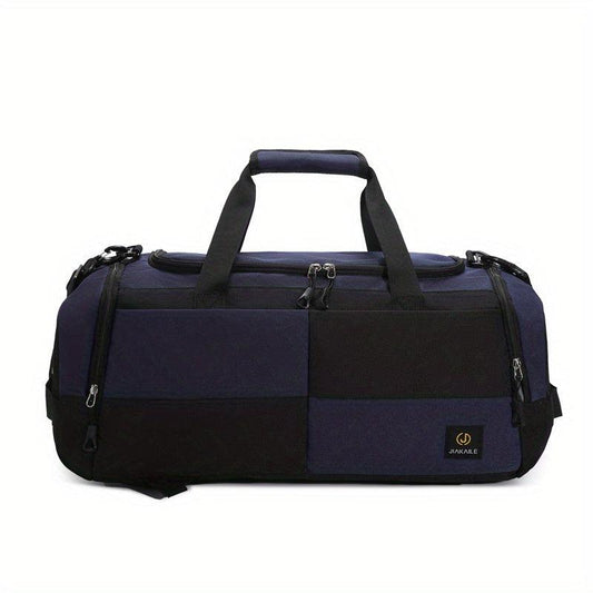Large Capacity Colorblock Travel Backpack Multifunctional Luggage Bag
