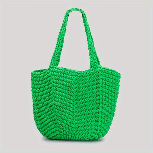 Literary Crochet Bag Large Capacity Crossbody Tote
