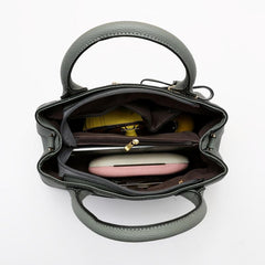 Embro Detail Crossbody Bag PU Leather Purse with Charm